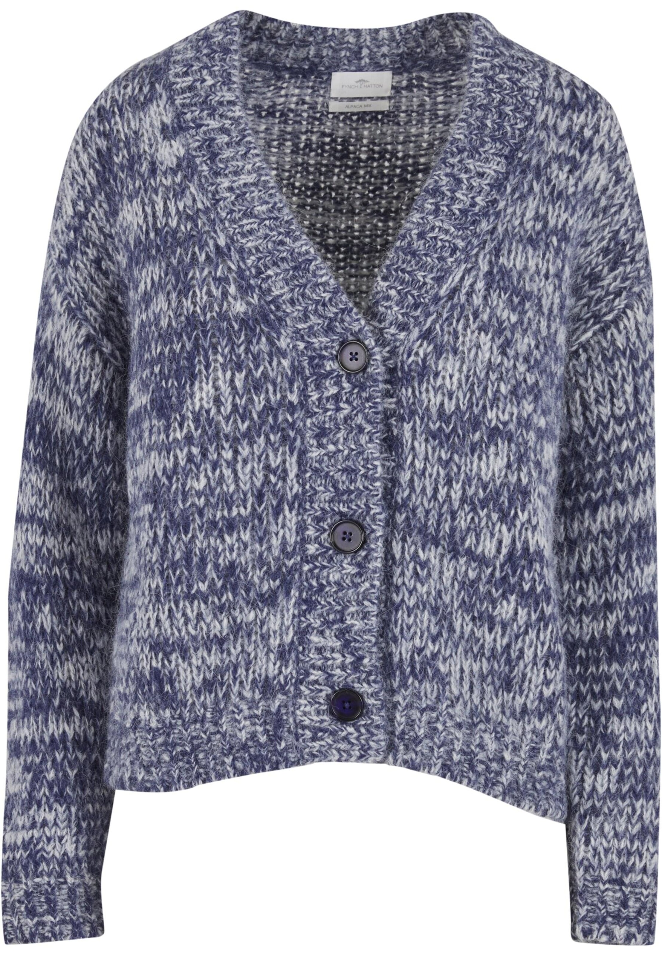 FYNCH-HATTON Gebreid vest in Blauw: voorkant