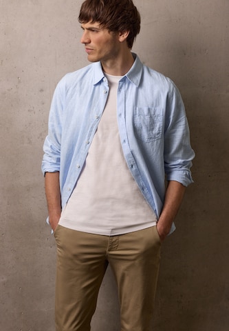 Street One MEN Regular Fit Hemd in Blau: Vorderseite