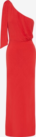 Tussah Kleit 'POPPY', värv punane: eest vaates
