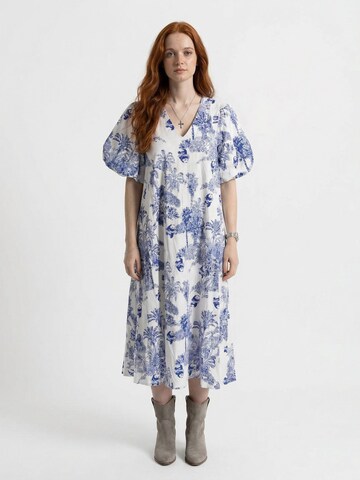 Shop Karey Summer Dress in White: front