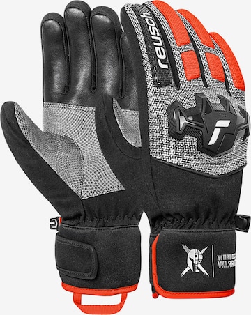 REUSCH Sports gloves 'Worldcup Warrior R-TEX® XT' in Grey: front