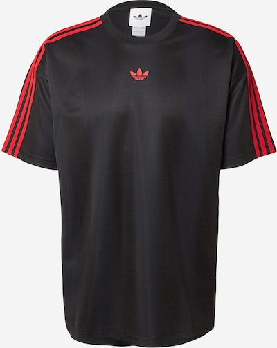 XS dydžio Marškinėliai 'Adicolor' iš ADIDAS ORIGINALS, spalva – raudona / juoda, Prekių apžvalga