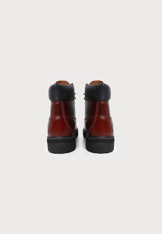 TIMBERLAND - Botas com atacadores em vermelho