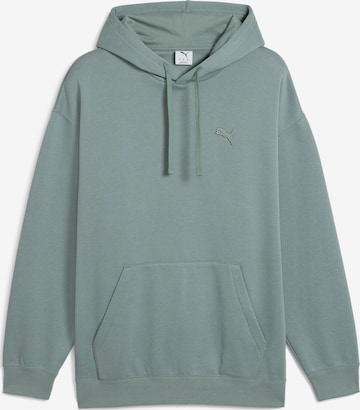 Sweat-shirt 'Essentials' PUMA en vert : devant