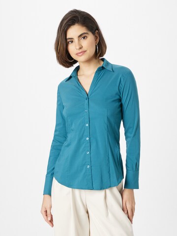 MORE & MORE Blouse 'Billa' in Blauw: voorkant