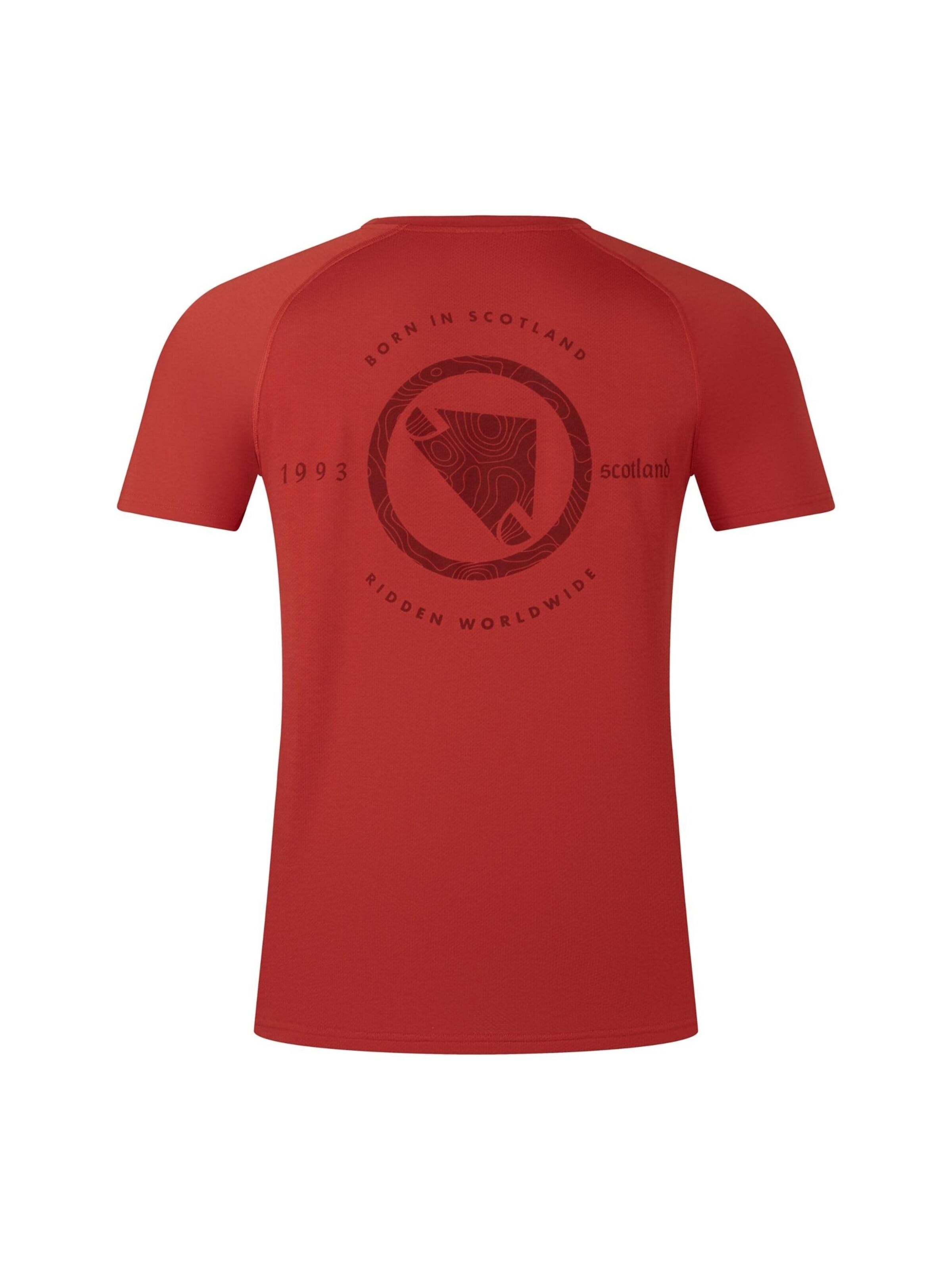 T-Shirt 'Loop' ENDURA en rouge : devant