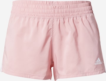 Regular Pantalon de sport 'PACER 3S' ADIDAS SPORTSWEAR en rose : devant