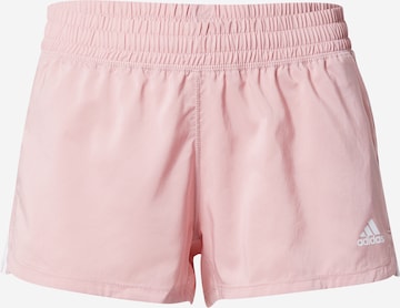 ADIDAS SPORTSWEAR Sportshorts 'PACER 3S' in Pink: predná strana