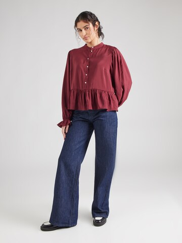 PIECES Blouse 'PCNessa' in Red