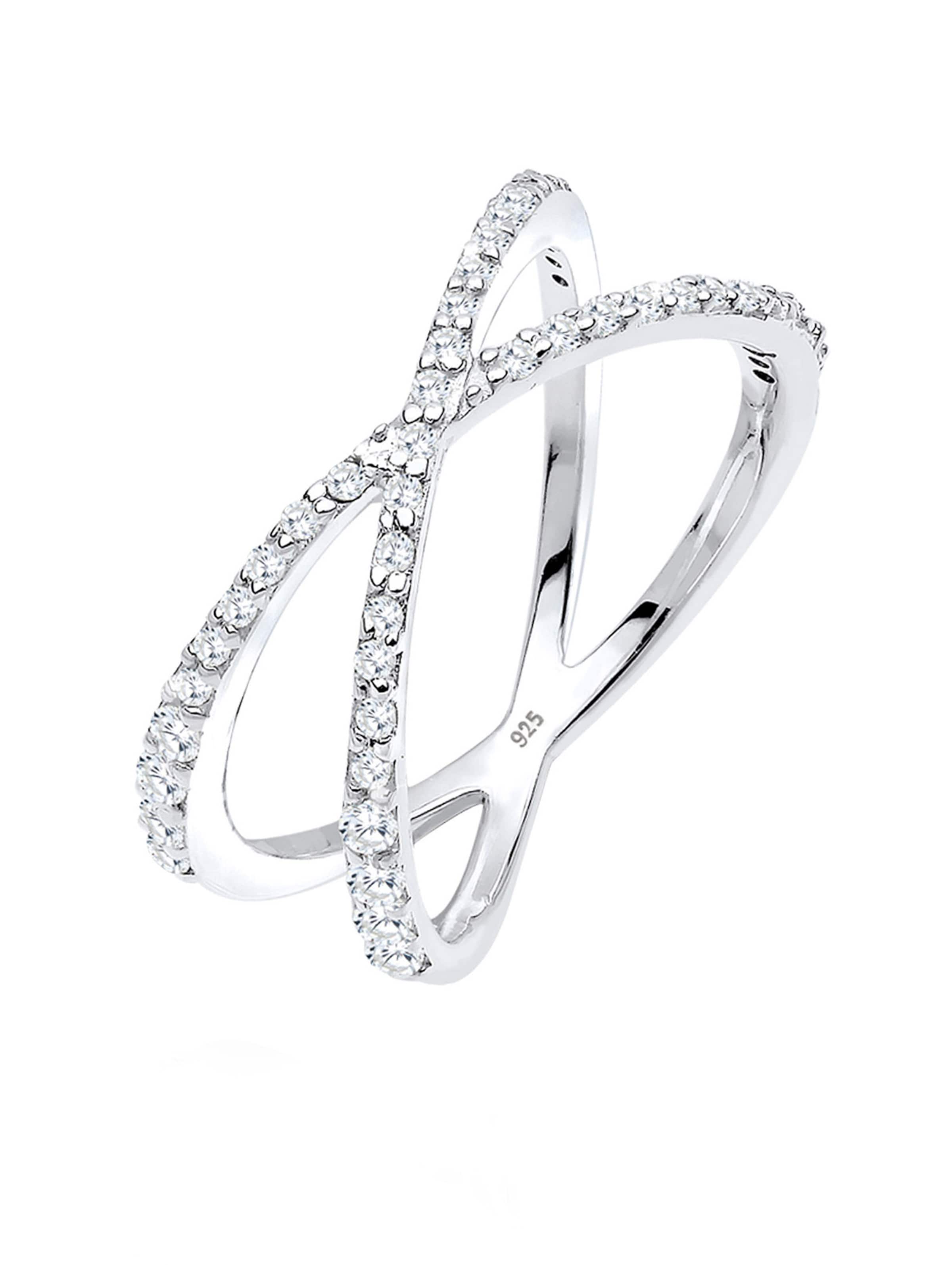 ELLI Кольцо в Серебристый: спереди