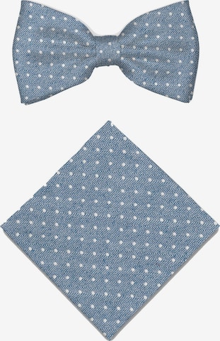 Real Guys Set Fliege mit Einstecktuch in Blau: Vorderseite
