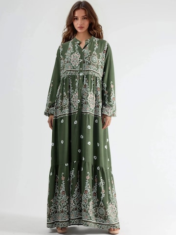 Hiccup - Vestido em verde: frente