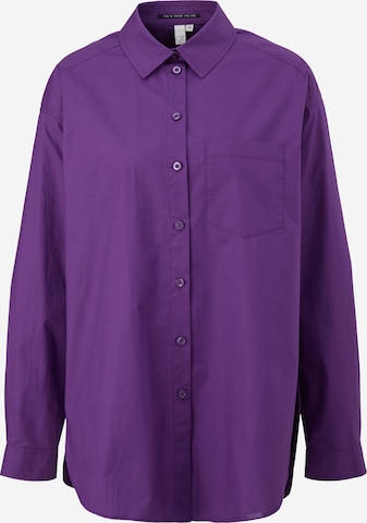 QS Blouse in Purple: front