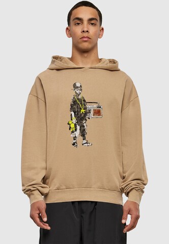 Merchcode Sweatshirt in Beige: front