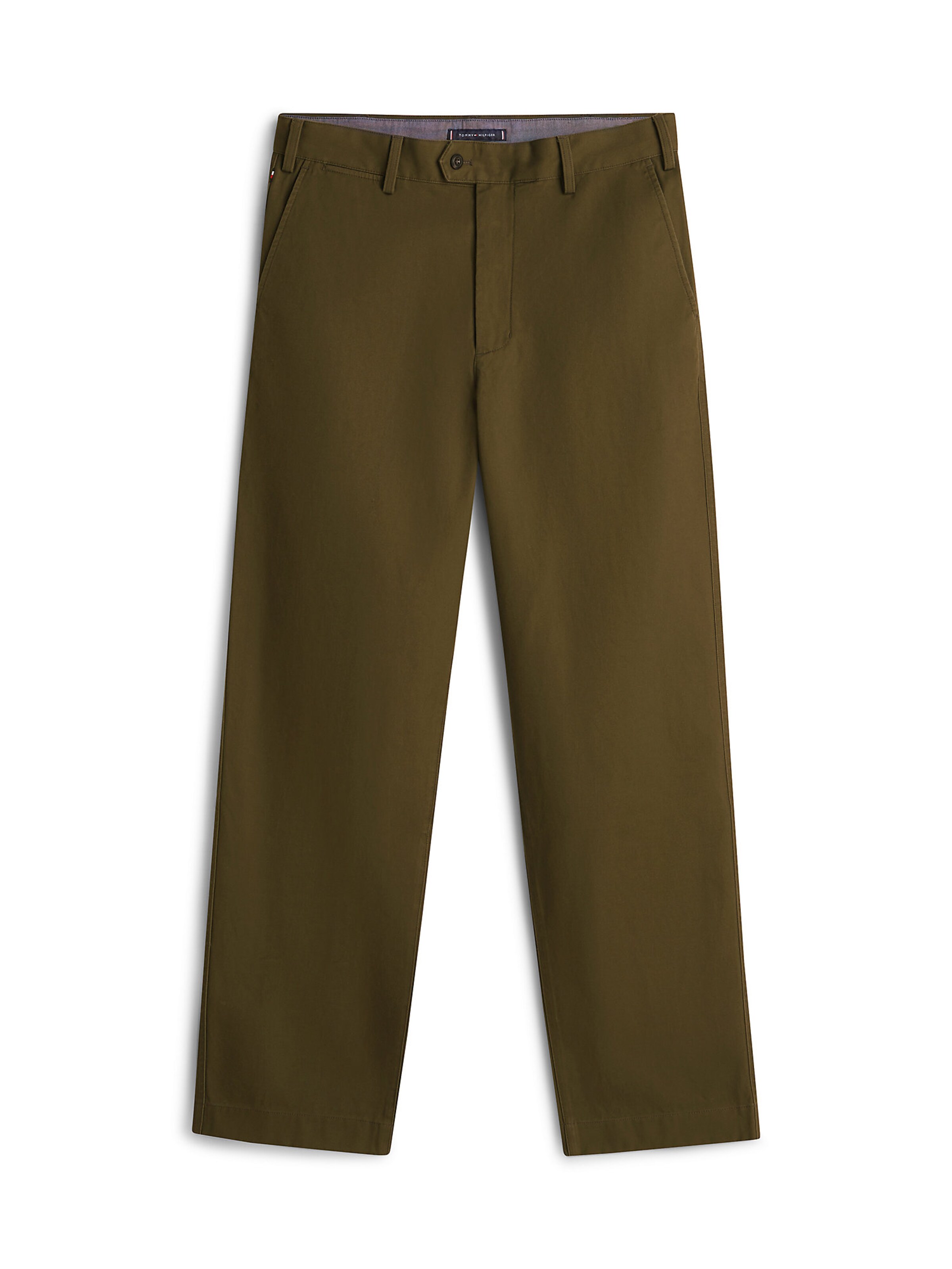 Regular Pantalon chino TOMMY HILFIGER en vert : devant