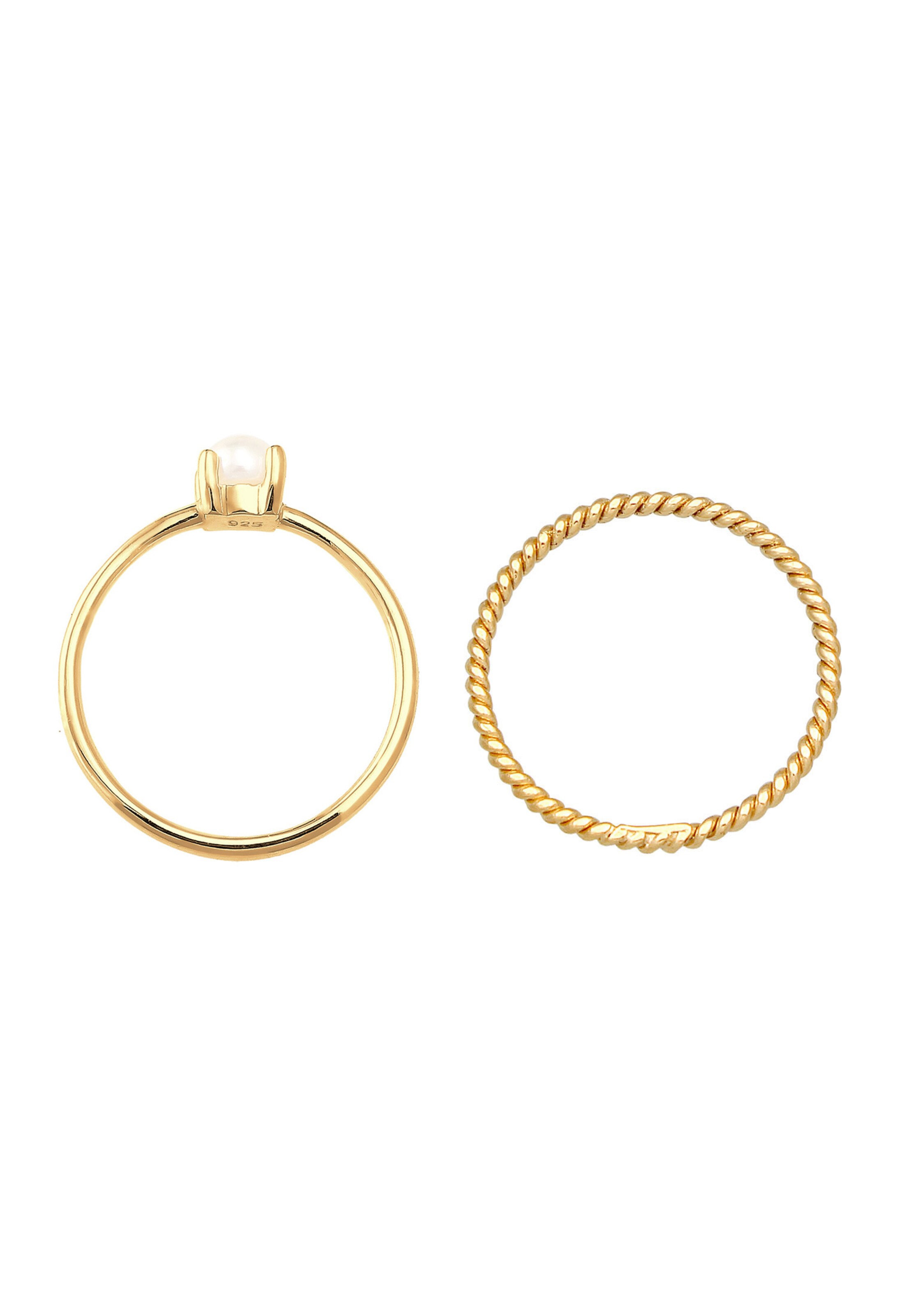ELLI PREMIUM Ring 'Twisted' in Gold