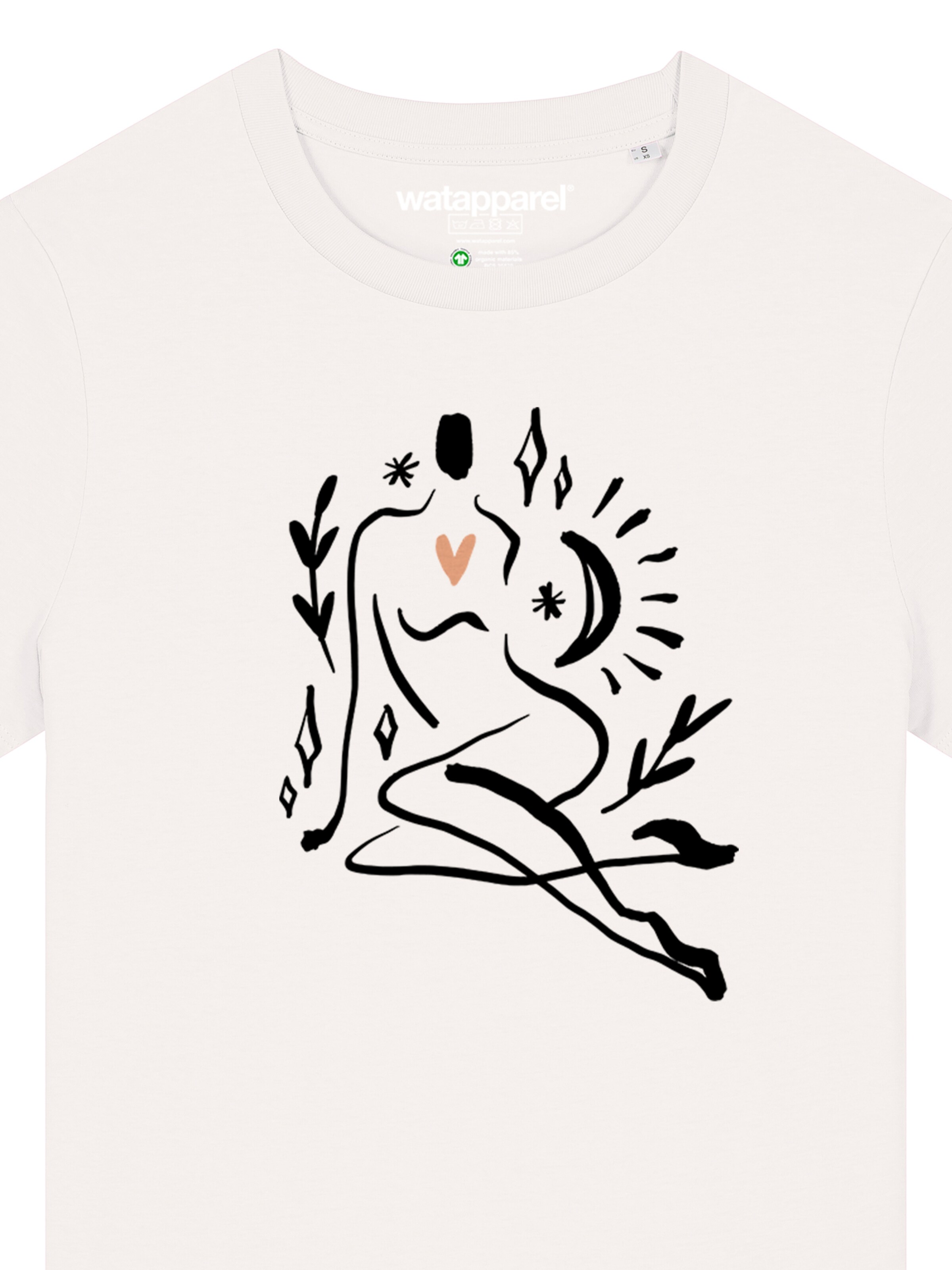 Watapparel Shirt 'Self Love' in Wit