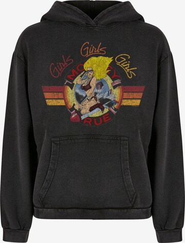 Merchcode Sweatshirt 'Motley Crue - Bomber Girl' in Schwarz: predná strana