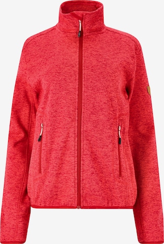 Whistler Athletic Fleece Jacket 'SAMANI' in Red: front