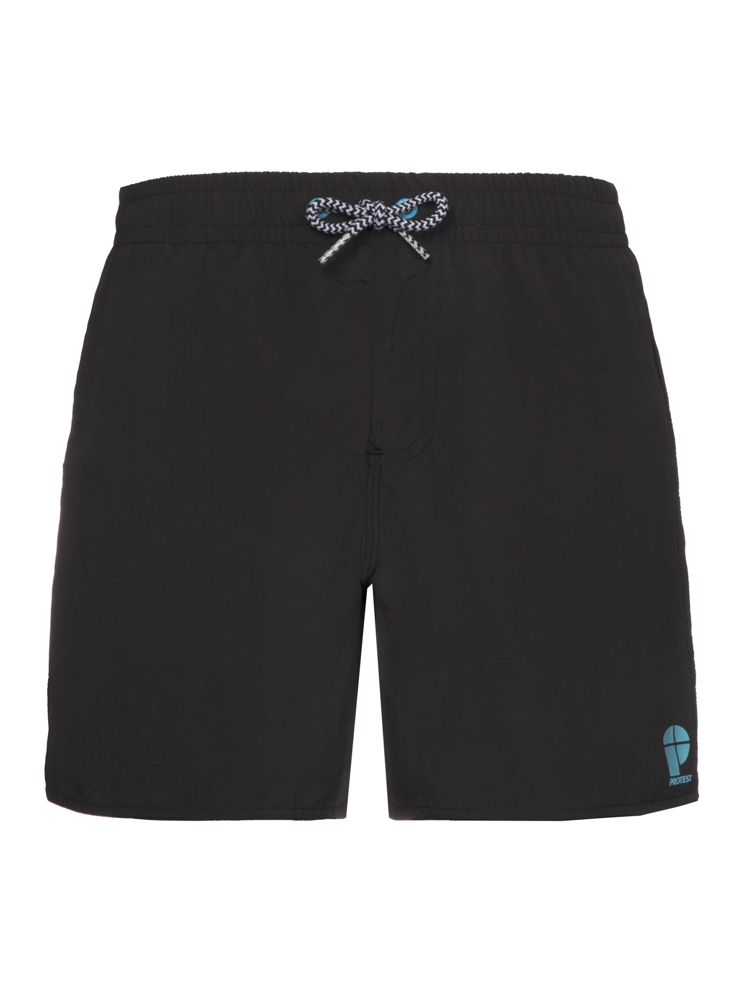 PROTEST Badeshorts 'CULTURE JR'‌‌‌‌‌‌‌ in Schwarz: Vorderseite