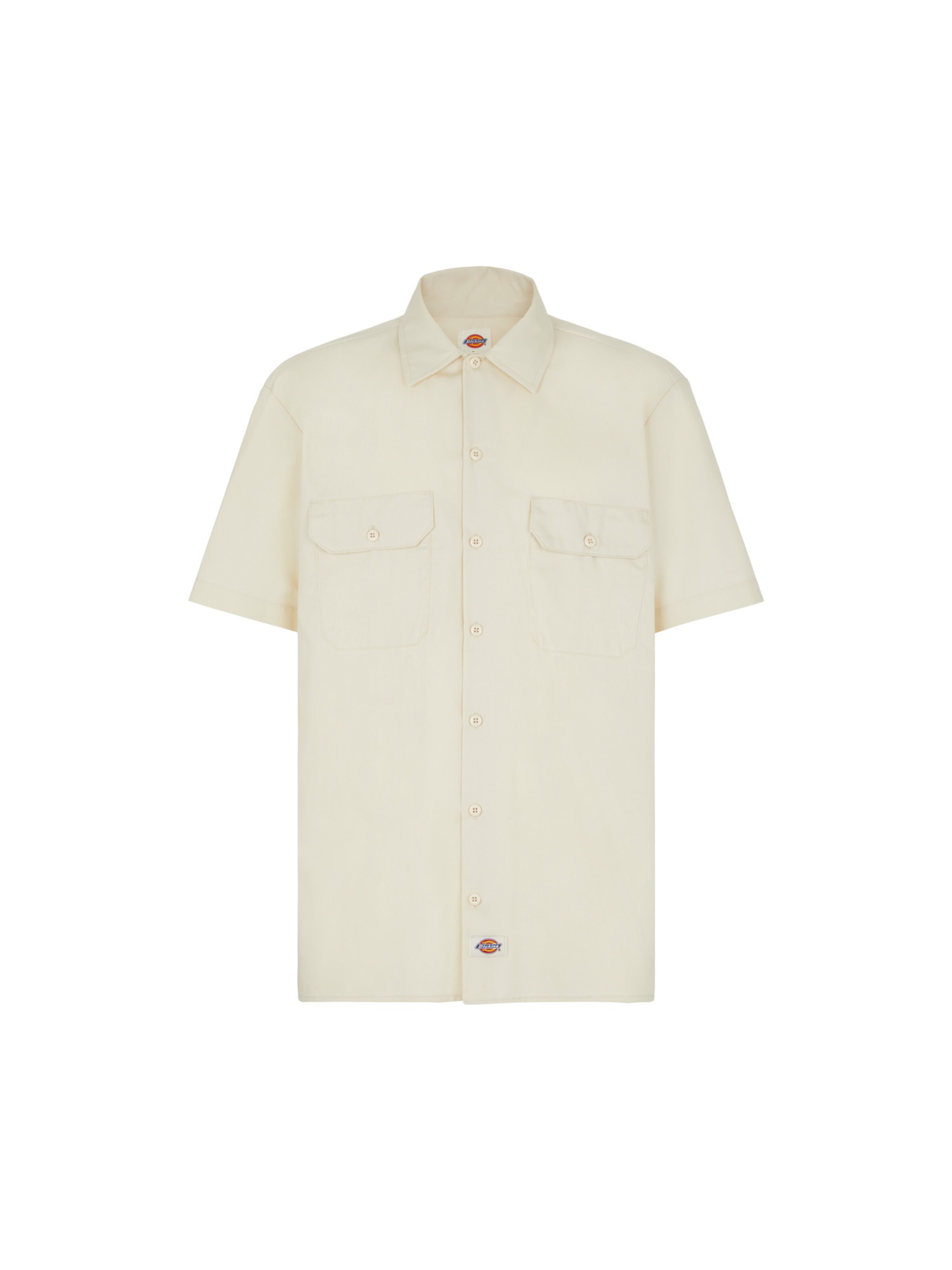DICKIES Классический крой Рубашка в Бежевый: спереди