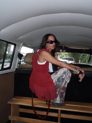 Borsa a spalla 'D Boho Bag' di MAS1 in rosso