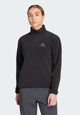 Veste en polaire fonctionnelle 'Essentials' ADIDAS TERREX en noir : devant