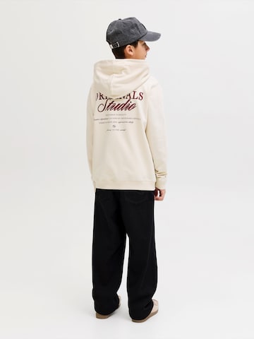 Jack & Jones Junior Sweatshirt 'JORNORREBRO' in Weiß