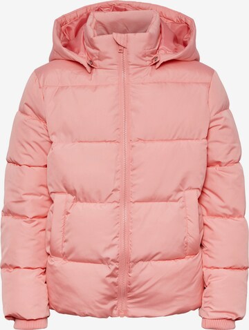 Pieces Kids Between-Season Jacket 'Bee' in Pink: front