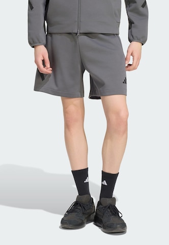 Loosefit Pantalon de sport 'Z.N.E.' ADIDAS SPORTSWEAR en gris : devant