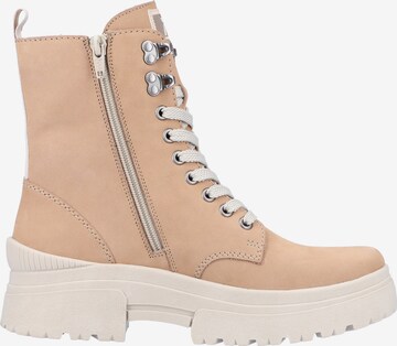 Rieker EVOLUTION Lace-Up Ankle Boots in Beige