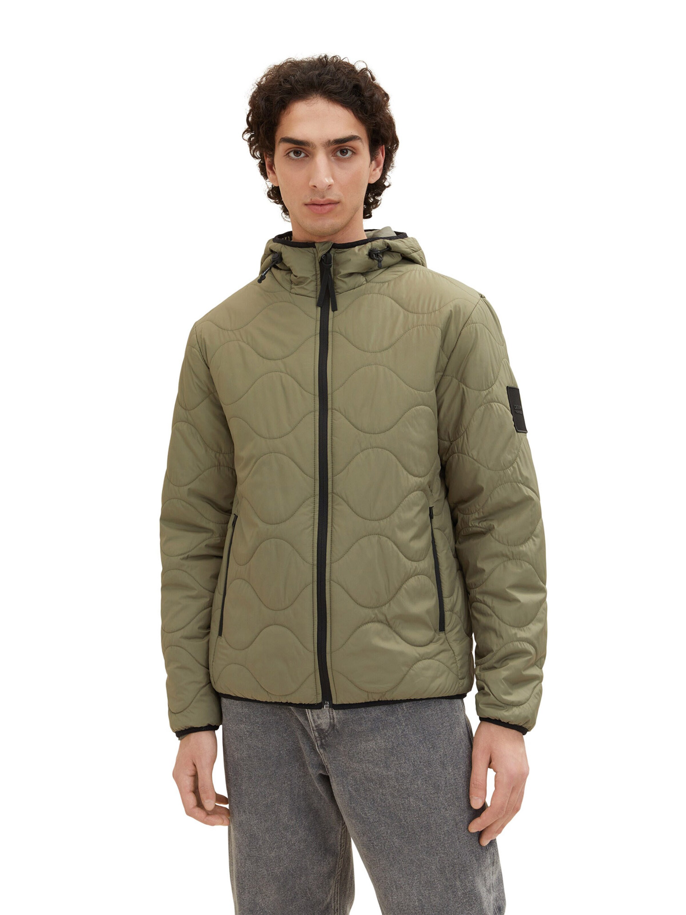 TOM TAILOR DENIM Jacke in Grün: Vorderseite