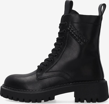 VENEZIA Schnürstiefelette in Schwarz: Vorderseite
