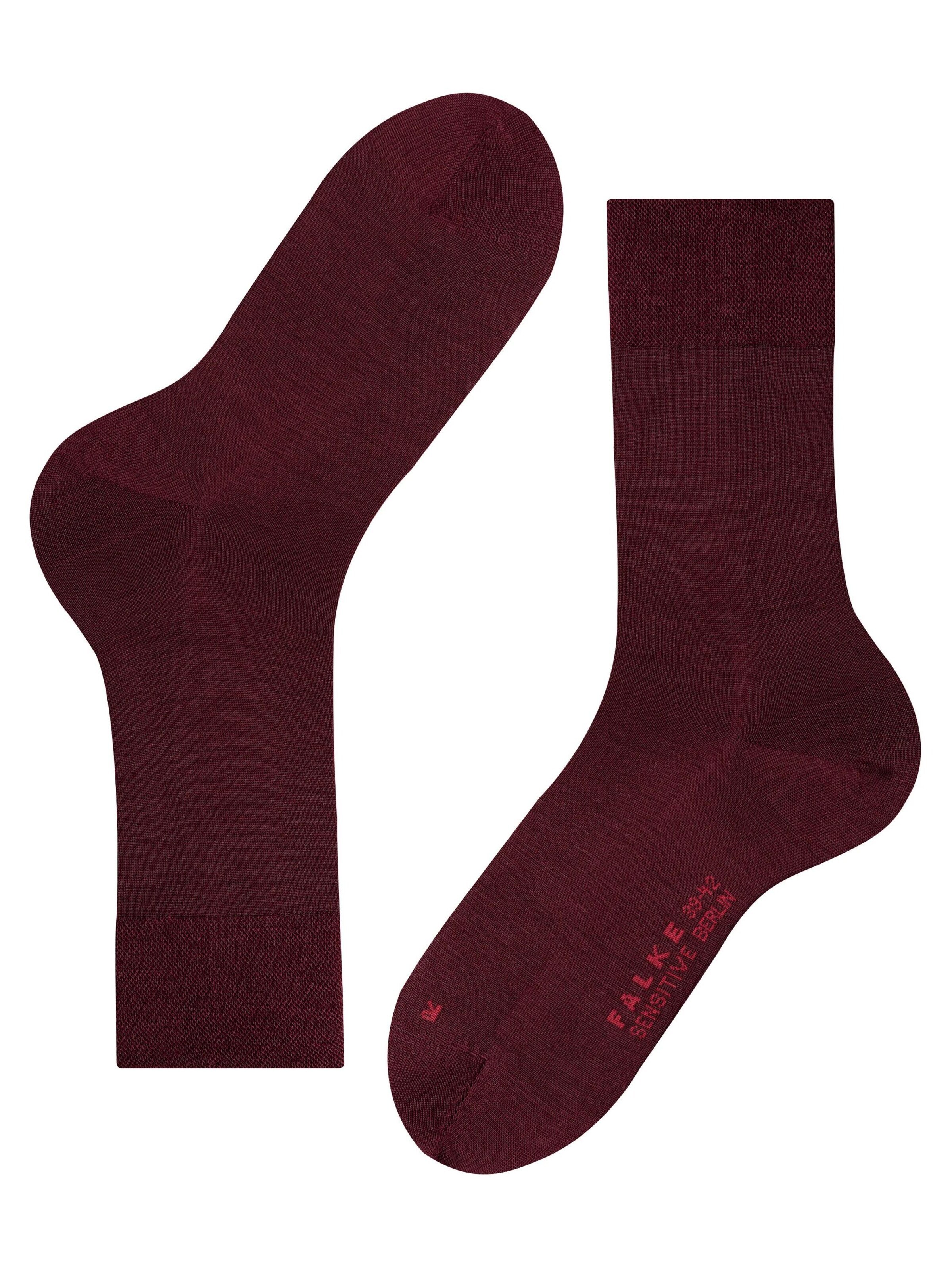 FALKE Socken 'Sensitive Berlin'‌‌‌‌‌‌‌‌‌ in Rot