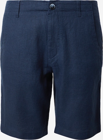 Regular Pantalon chino 'Paolos' Bruun & Stengade en bleu : devant