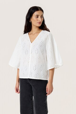 SOAKED IN LUXURY Blouse 'SLJoella' in Wit: voorkant