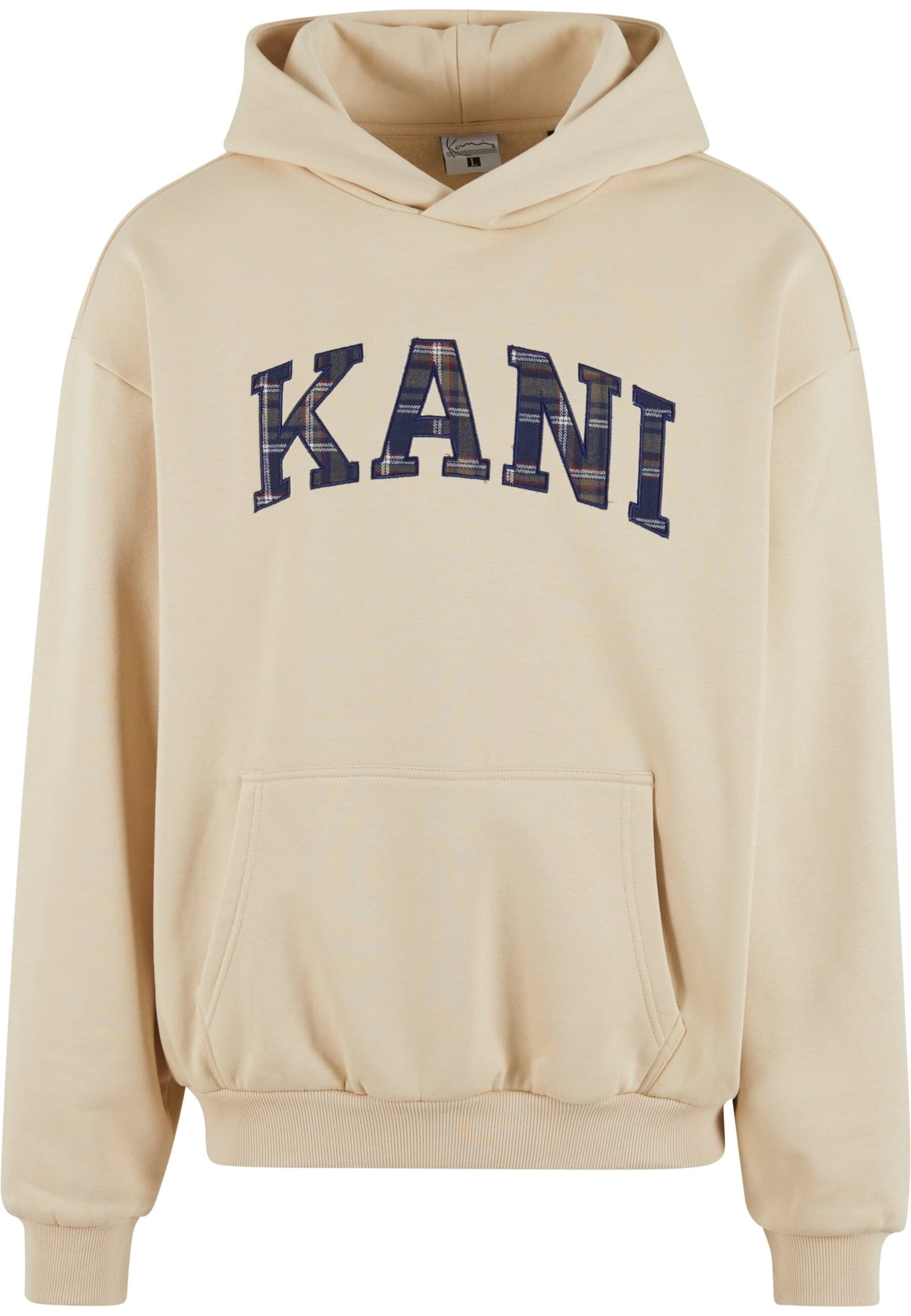 Felpa 'Serif' di Karl Kani in beige: frontale