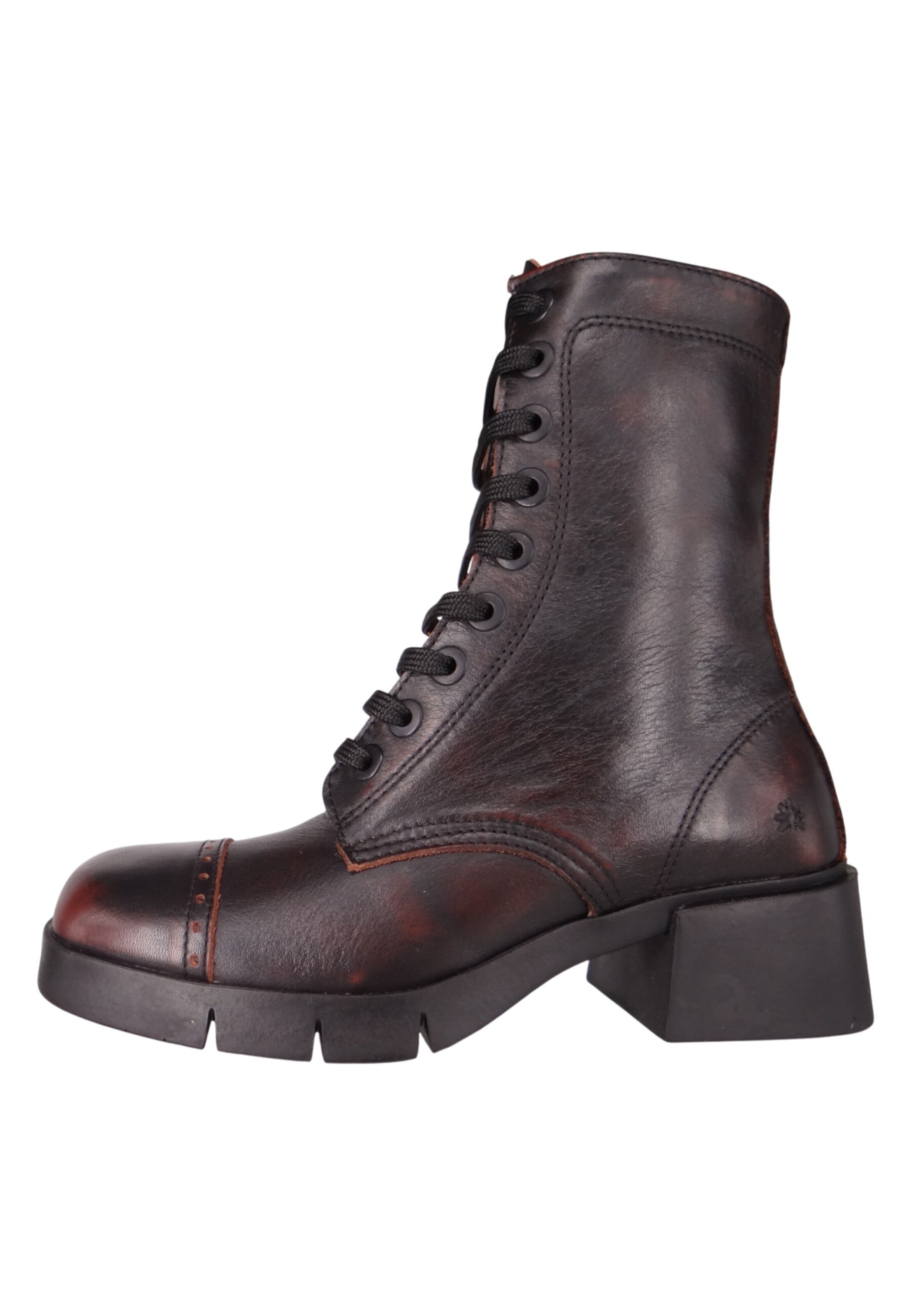 ART - Botim com fivela em castanho: frente