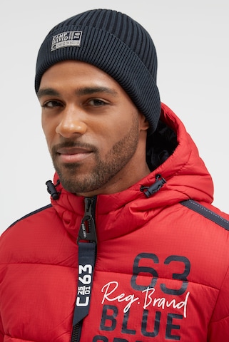 CAMP DAVID Beanie in Blue: front