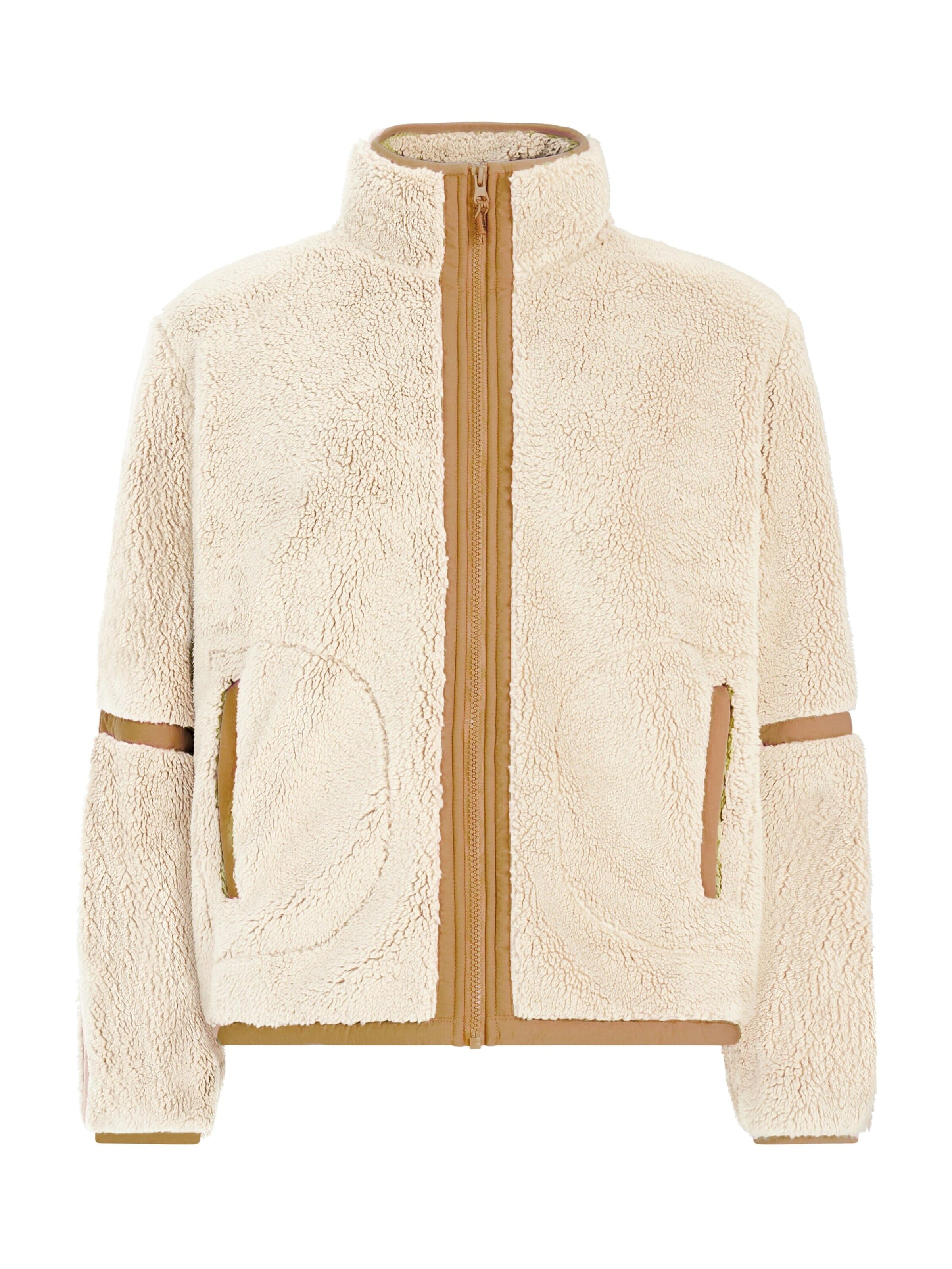 PROTEST Fleecejacke 'PRTRed'‌‌‌‌‌‌‌‌ in Braun: Vorderseite