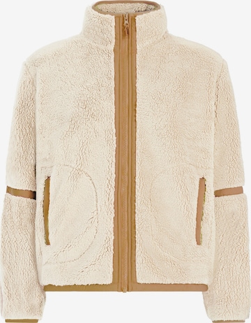 PROTEST Fleece jacket 'PRTRed' in Brown: front