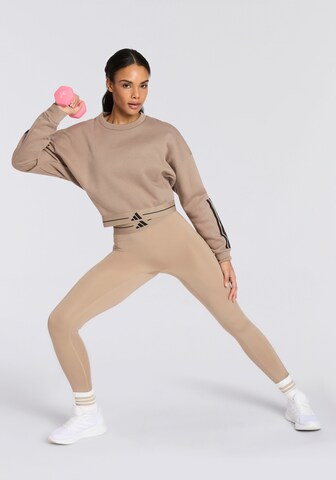 ADIDAS PERFORMANCE Athletic Sweatshirt in Brown