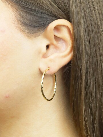 Boucles d'oreilles Vanlere en jaune : devant