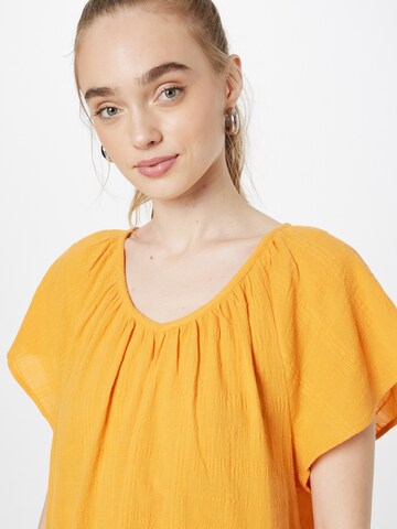Cream Bluse 'Kenda' i oransje