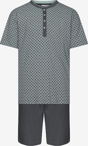 Pyjama court 'Shortama with buttons' Pastunette en vert : devant