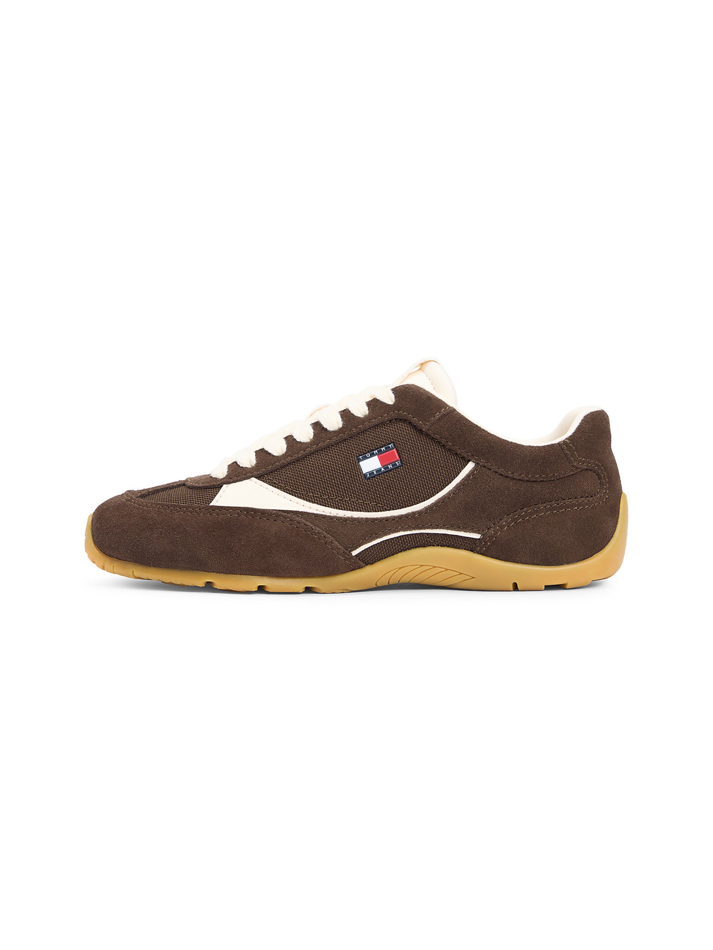 Tommy Jeans Platform trainers in Brown: front