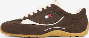Tommy Jeans Platform trainers in Brown: front