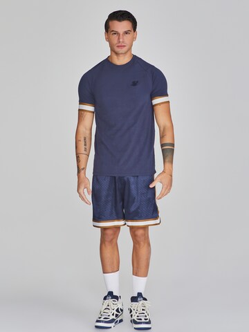 SikSilk T-Shirt in Blau