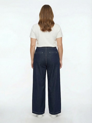 Guido Maria Kretschmer Curvy Bő szár Élére vasalt nadrágok 'Nora' - kék