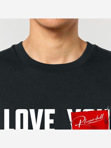 Rheinrebell Shirt 'I Love' in Black